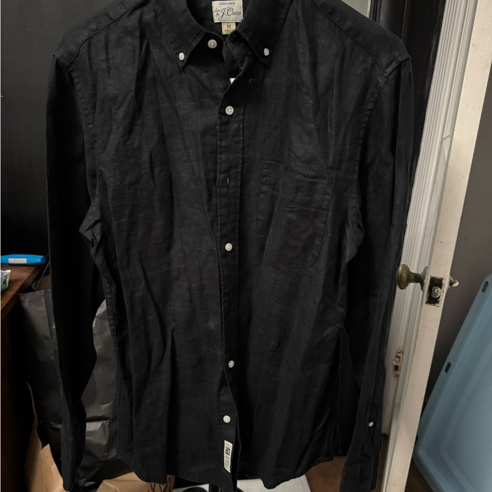 J.Crew Men's Slim Untucked Irish Linen Shirt